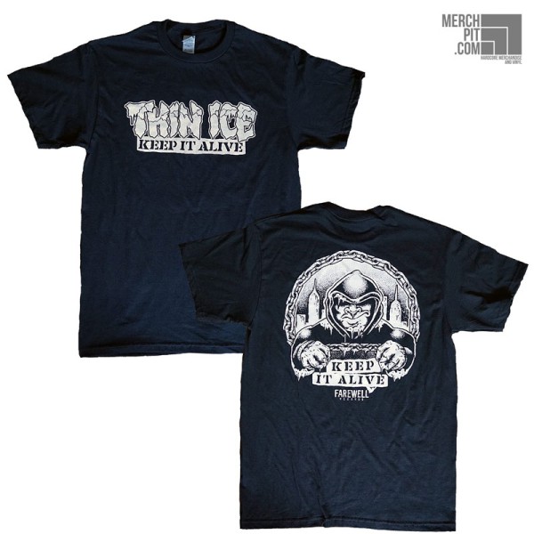 THIN ICE ´Keep It Alive´ - Black T-Shirt